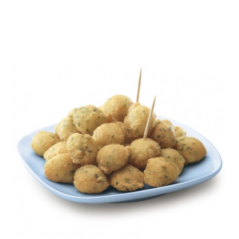 Mini bunyols de bacallà